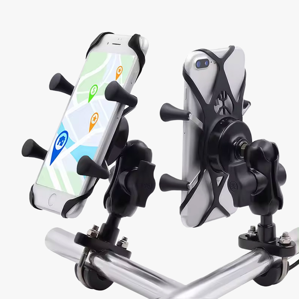 Mobilhållare, För montering på styre och backspegel 