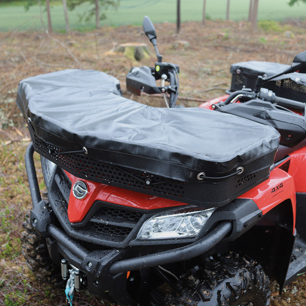 Kapell till frontkorg, Tillverkat i kraftig, svart PVC-duk  1