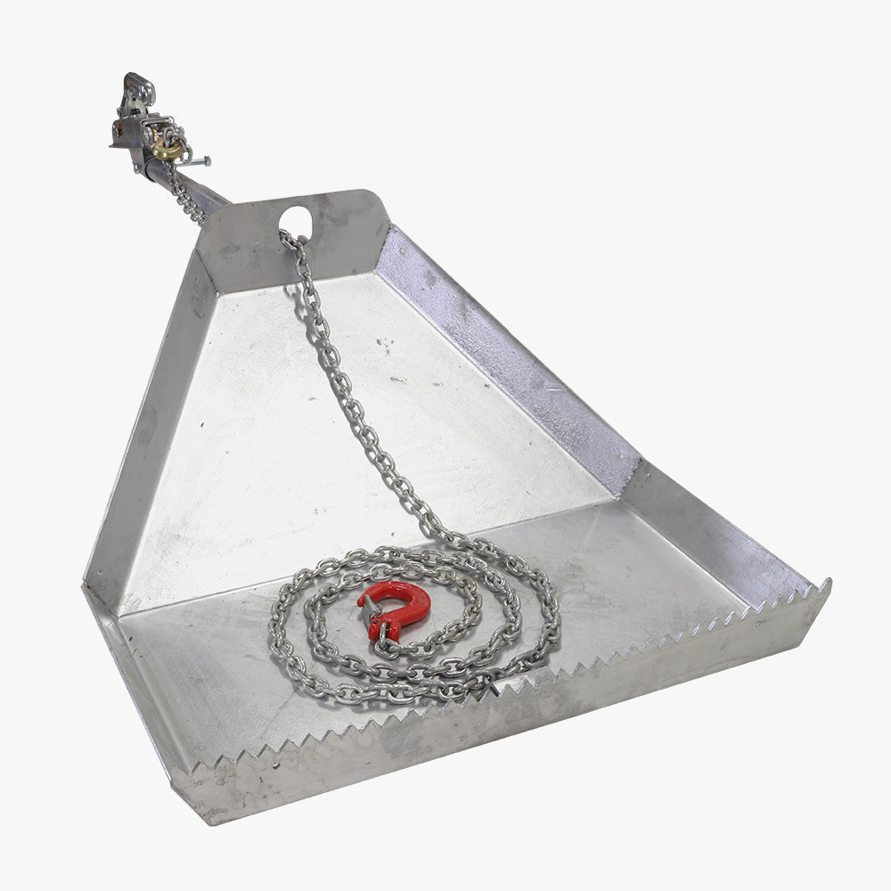 Lunningspulka ATV, Kraftig konstruktion i 5 mm galvaniserat stål  2